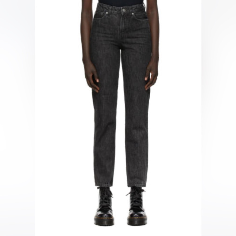 GANNI Black Washed Jeans
